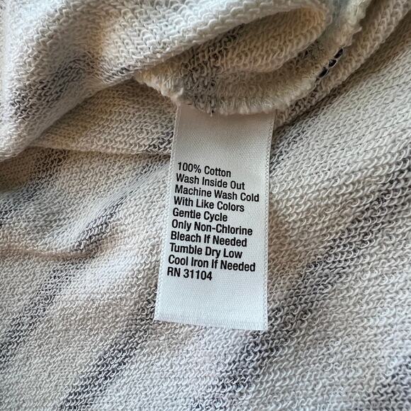 Crown & Ivy White Navy Stripe Long Sleeve Holiday Christmas Tree Top Large - Picture 10 of 10